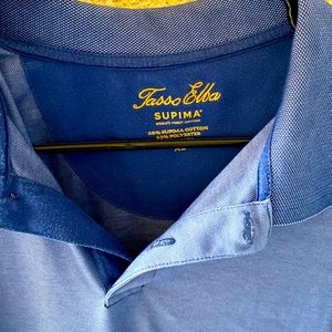 Tasso Elba men's supima golf polo shirt  XL